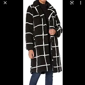 Black and white teddy bear coat